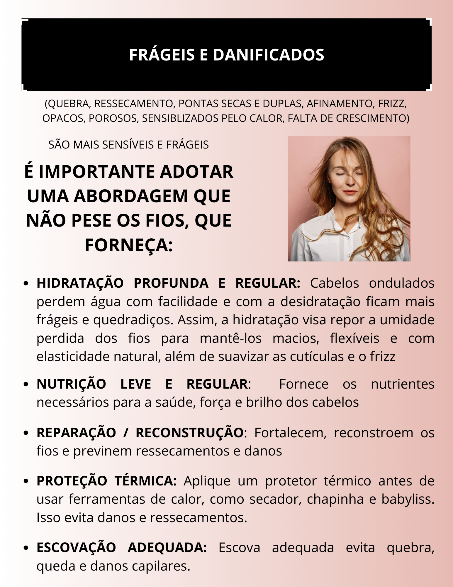 Capa Dor Cabelos danificados